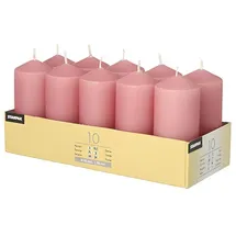 Papstar Stumpenkerze 9 x 4 cm 40 St. altrosa