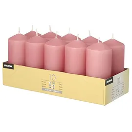 Papstar Stumpenkerze 9 x 4 cm 40 St. altrosa