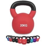 wuuhoo® Kettlebell Dwayne - Kugelhantel 2kg - 28kg aus massivem Gusseisen mit Neopren Beschichtung, Schwunghantel für Dein Krafttraining, Gewichte mit Farbcodes - Fitnessgerät für Zuhause 20 kg