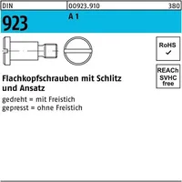REIDL DIN 923 Flachkopfschraube M8x10 Edelstahl A1 blank Schlitz