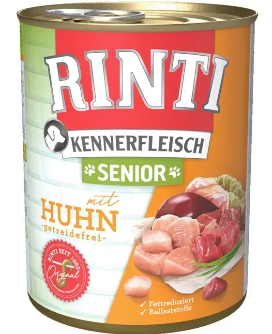 RINTI Kennerfleish Senior Chicken 400 g mit Hühnchen für ältere Hunde