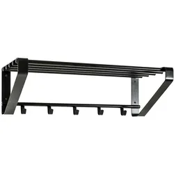 Wandgarderobe in Schwarz Metall 65 cm breit