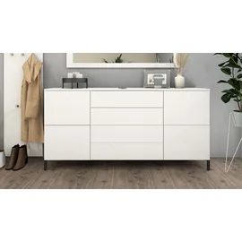 borchardt Möbel Kommode BORCHARDT MÖBEL "Haama", weiß (weiß matt), B:166cm H:80cm T:35cm, Spanplatte, Sideboards, Kommode, Breite 166 cm