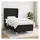 vidaXL Boxspringbett mit Matratze Schwarz 180x200 cm Stoff