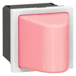 Legrand 078570 Info-Lichtsignal MOSAIC mit Abdeckung Grün, 12/24 VAC/DC, 2-modulige 1