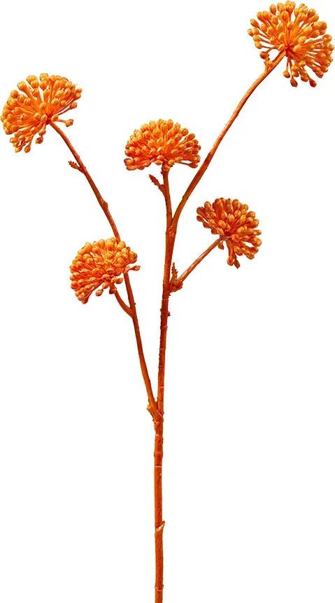Beeren Zweig 58cm x2 orange