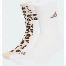 adidas Leo Grafik Socken 3 Paar Crystal Linen/Khaki Six/Dark Brown 43-45