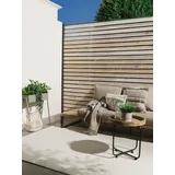 benuta Basic In- & Outdoor Teppich Wohnzimmer Iowa - Creme 120x170 cm - Boho Jute-Look - Wetterfest für Balkon, Terrasse - Schlafzimmer, Küchenteppich & Wohnzimmerteppich - Strapazierfähig & Robust