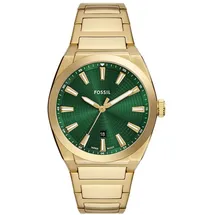 Fossil Herren Analog Quarz Uhr mit Edelstahl Armband FS6090