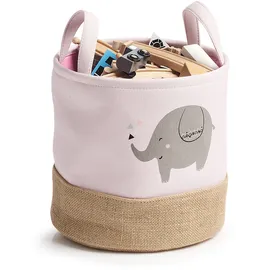 Zeller Aufbewahrungskorb Elefant Ø 25 x 25 cm 1-tlg. rosa