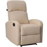 Svita Relaxsessel Lex, 90345, beige, mit manueller Liegefunktion, Kunstlederbezug