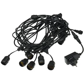 ChiliTec LED-Lichterkette Filament 13 m Schwarz