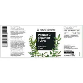Natural Elements Vitamin C Kapseln 120 St.