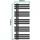 neu.haus Handtuchheizkörper Slidre 1200 x 500 mm 561 W schwarz