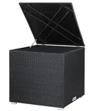 Polyrattan Auflagenbox Schwarz 318L