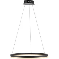 LED Pendelleuchte, anthrazit, runde Form, dimmbar, Memory Funktion, modern