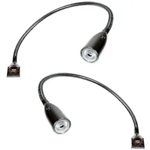 Kalb Bettleuchte (2er Set) 955.07 Silbergrau