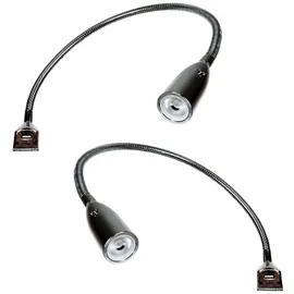 Kalb Bettleuchte (2er Set) 955.07 Silbergrau