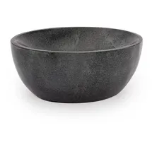 Nklaus 15x10cm Räucherschale Oval aus Speckstein massiv grau Weihrauch Kräuter 7cm hoch 14010