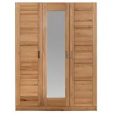 moebel-store24 Kleiderschrank PIA 3 Türig Kernbuche teilmassiv