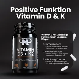 Mammut Nutrition Vitamin D3 + K2 Kapseln 90 St.