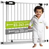 Bomi Treppenschutzgitter Merle 83-243 cm Weiß