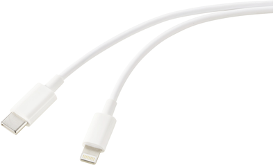 Renkforce USB-Kabel USB 2.0 USB-C® Stecker, Apple Lightning Stecker 2.00 m Weiß (frosted) RF-5724080 (RF-5724080)