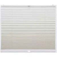 KSHANDEL24 Thermo Black Out Plissee 130 x 150 cm beige/silber
