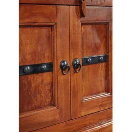 MASSIVMOEBEL24.DE Waschbeckenunterschrank Akazie 66x30x60 nougat lackiert OXFORD #1007