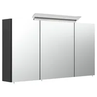 Magnolia home Spiegelschrank 120cm inkl. Design LED-Lampe und Glasböden