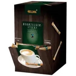 Zuckerstick Fairtrade Rohrzuck HELLMA 60107615 500x4g