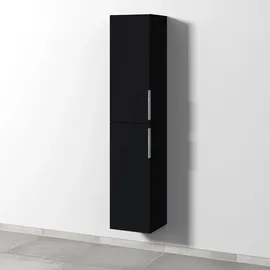 Sanipa 3way Hochschrank 35 x 170 x 34,5 cm Schwarz Metall/MDF/Spanplatte