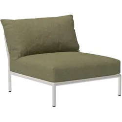 LEVEL2 Outdoor Sessel Lounge-Modul 1 Blattgrün Weiß