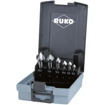 Ruko Kegel- und Entgratsenker-Satz DIN 335 Form C 90° HSS Co 5 in ABS-Kunststoffkassette