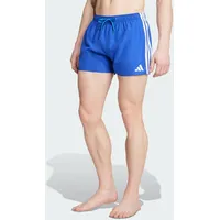 Adidas 3 Stripes 3 ́ Badeshorts BLAU|WEISS S