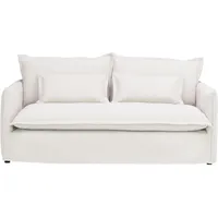 Livetastic Sofa, Weiß, Metall, 2-Sitzer, Füllung: Polyester,Schaumstoff, Polyester, 195x82x98 cm, Made in EU, Rücken echt, Wohnzimmer, Sofas & Couches, Sofas