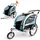 SAMAX 360° drehbarer 2in1 Jogger Silver Frame blau/silber