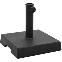 vidaXL Sonnenschirmfuß Quadratisch 8 kg Schwarz Polyharz