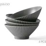 JIWOO Schüssel Schwarz 4-tlg.