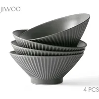 JIWOO Schüssel Schwarz 4-tlg.