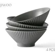 JIWOO Schüssel Schwarz 4-tlg.