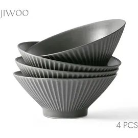 JIWOO Schüssel Schwarz 4-tlg.