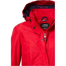 KILLTEC Parka KOS 44 WMN PRK Wasserdichte, atmungsaktive Damenjacke mit abnehmbarer Kapuze rot 46 EU