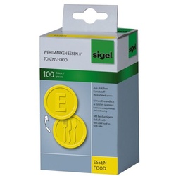 Sigel 100er-Pack Wertmarken »Essen«