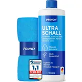 Prinox Ultraschallreiniger Konzentrat inkl. Mikrofasertuch I Extrem ergiebig, 700 Bäder je Flasche - Für Brille, Schmuck, Gebiss, Kleinteile 1030 ml