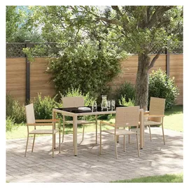 vidaXL Garten Essgruppe 5-tlg. Beige