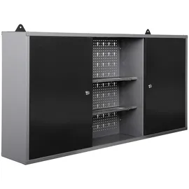 Ondis24 Werkstatt-Set Metall 240 cm grau/schwarz
