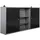 Ondis24 Werkstatt-Set Metall 240 cm grau/schwarz