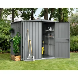 Hörmann Gerätehaus Trend-S Typ 2 2,59 x 2,48 x 2,16 m graualuminium Doppeltür