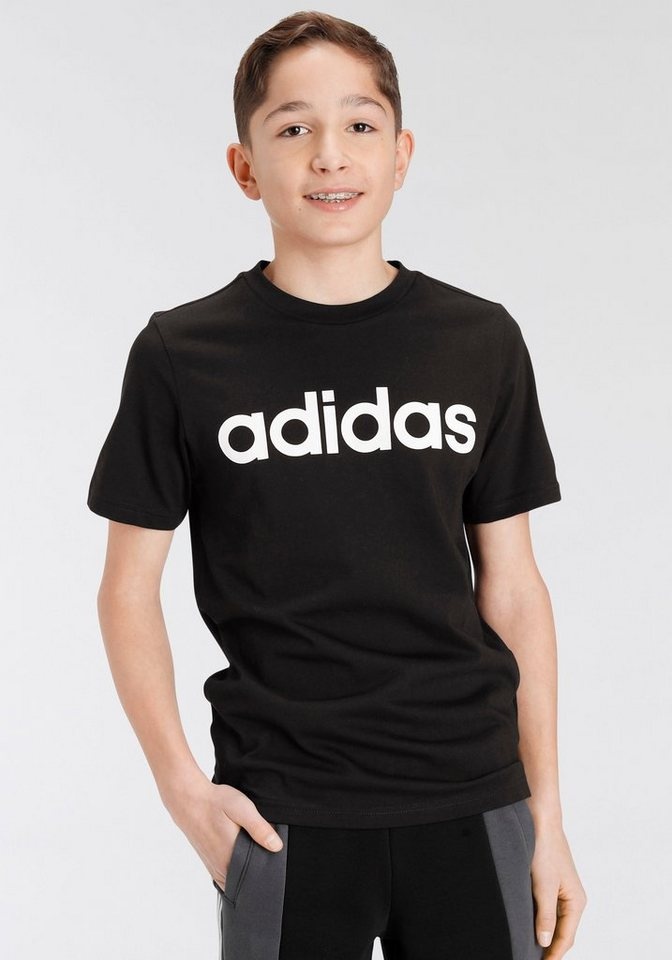 adidas Sportswear T-Shirt ESSENTIALS LINEAR LOGO COTTON schwarz 128